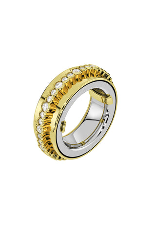 Diamond Line - 18K Yellow gold